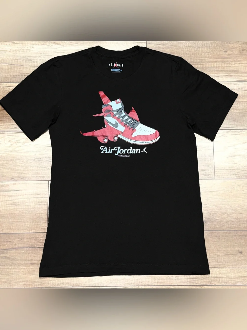 Jordan Air Jordan First In Flight Classic Retro Standard Fit T Shirt Adult M